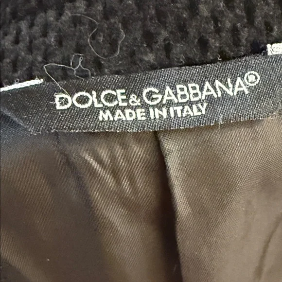 Dolce & Gabbana Textured Black Blazer